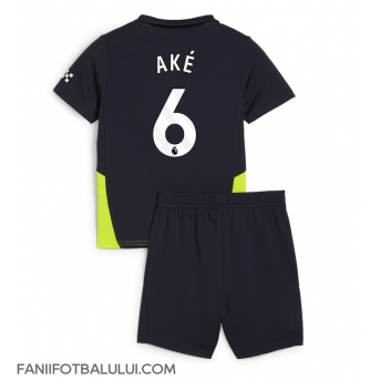 Manchester City Nathan Ake #6 Echipament de Fotbal Replică 2024-25 Copii Deplasare (+ Șorturi)